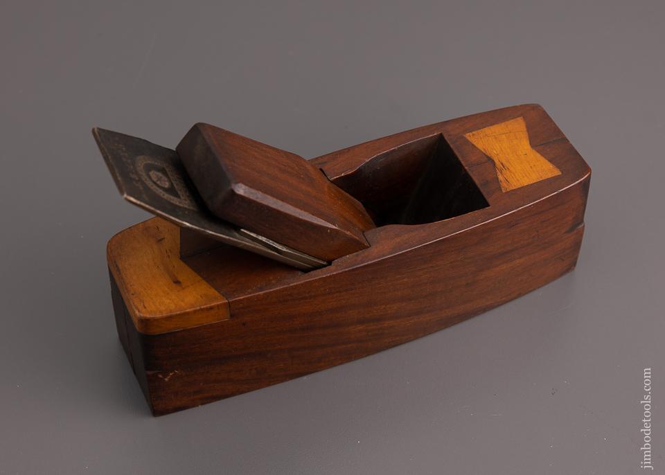 Stunning Mahogany and Boxwood Coffin Smooth Plane - 96640