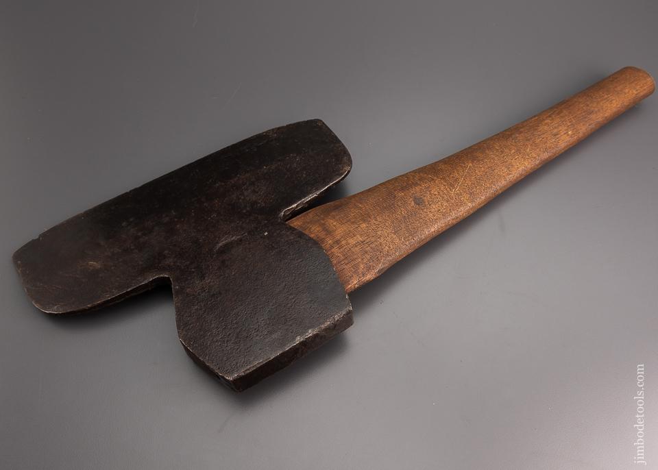 D.R. BARTON 1832 ROCHESTER N.Y. Offset Single Bevel Broad Axe Hewing Axe - 96879
