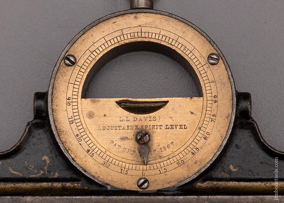 Remarkable DAVIS 6 Inch Mantle Clock Inclinometer Level with Pin Stripes - 97096