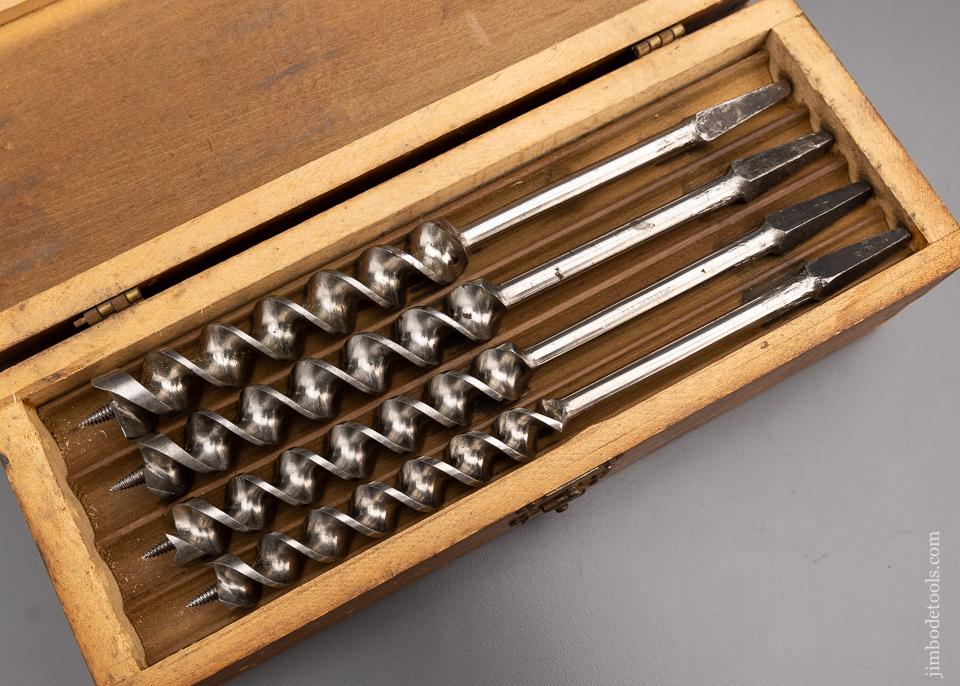 Extra Fine Complete Set of 13 RUSSELL JENNINGS Auger Bits in Original Three Tiered Box - 97268
