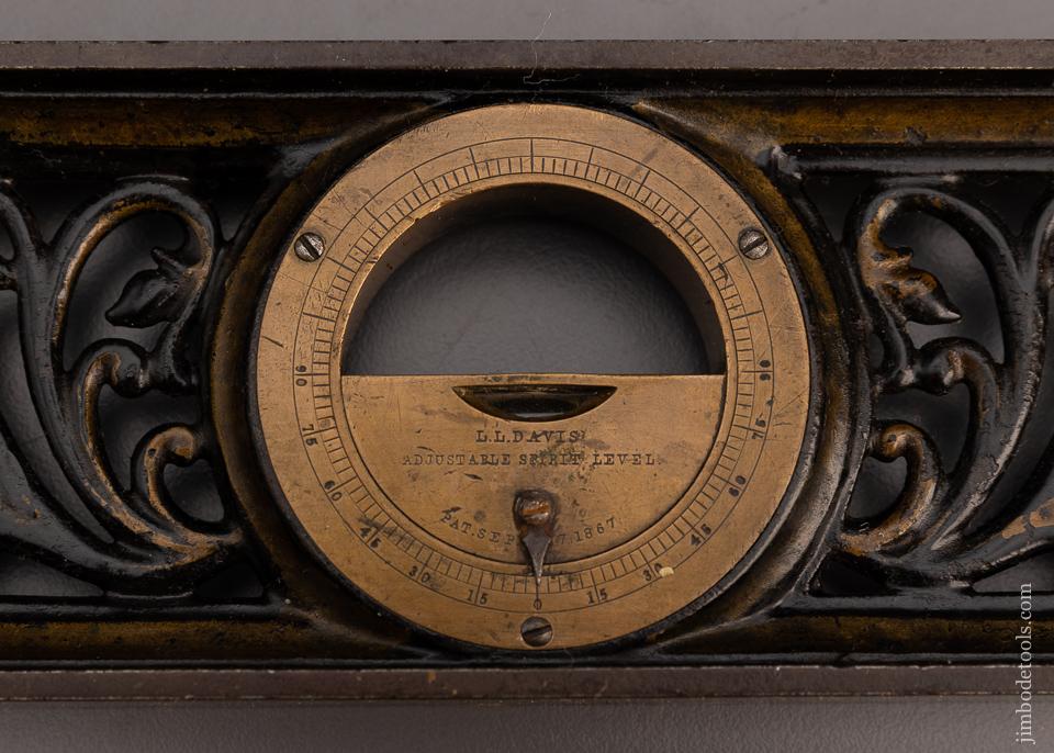 Drop Dead Gorgeous DAVIS Ornate Inclinometer Level with Gold Pinstriping - 97492