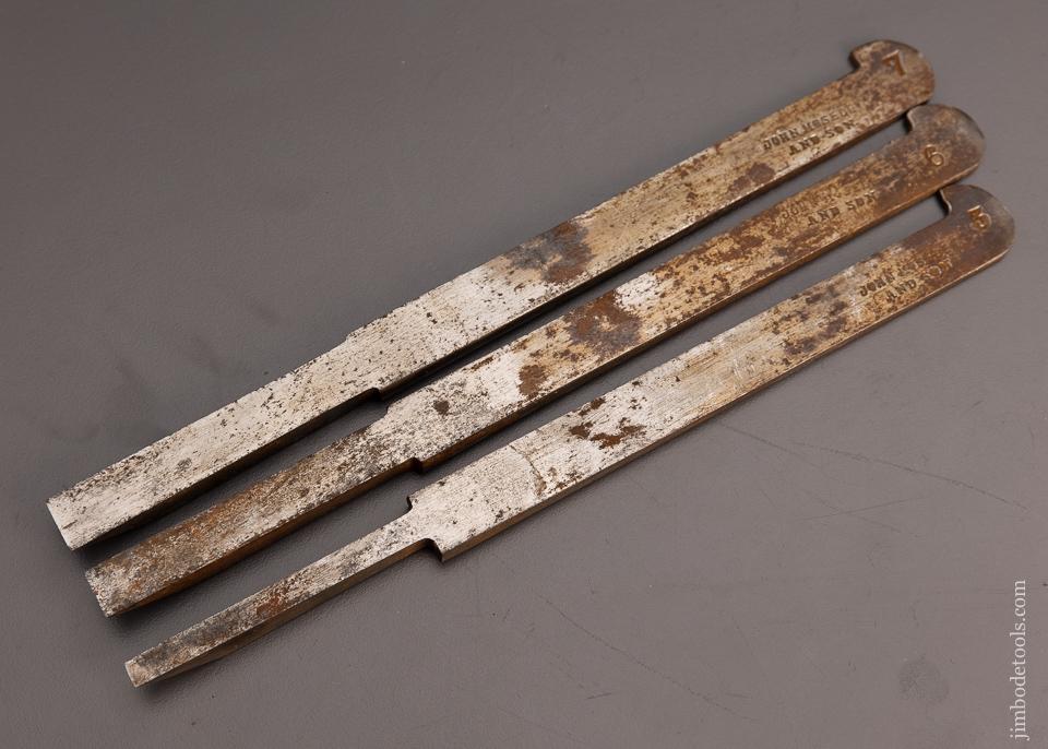 Fine Set of 3 Plow Plane Irons - 97501