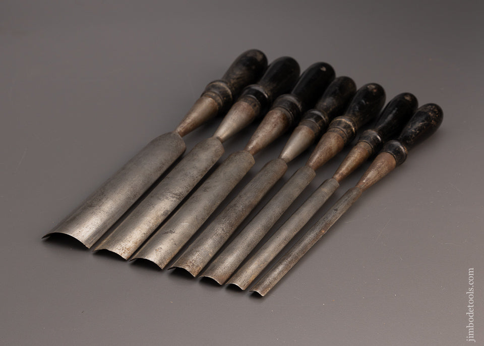JPH CO. EVERKEEN Set of 7 Socket Firmer Gouges - 97543
