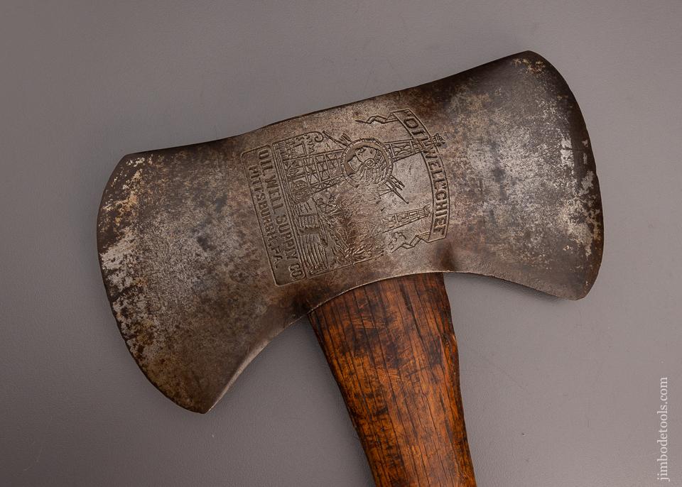 Uber Rare OIL WELL SUPPLY CO. Embossed “OILWELL” CHIEF Double Bit Axe - 97739