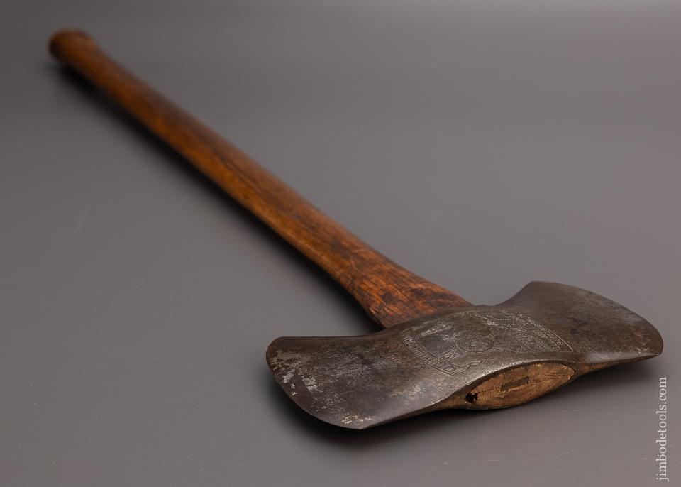 Uber Rare OIL WELL SUPPLY CO. Embossed “OILWELL” CHIEF Double Bit Axe - 97739