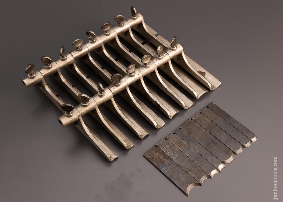 Full Set of 8 Fine STANLEY Hollow & Round Sets for the No. 45 Combination Plane - 97763