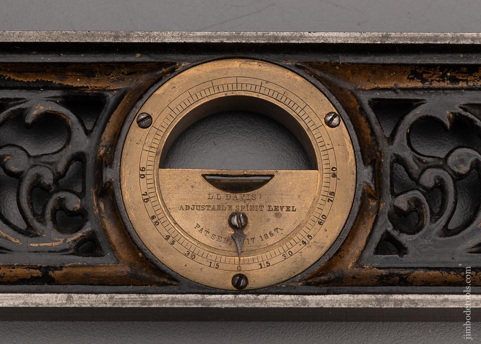 Spectacular DAVIS Ornate Filigris Inclinometer Level 12 Inch - 97802