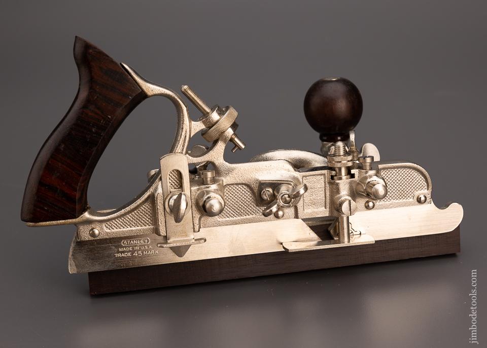 Dead Mint STANLEY No. 45 Combination Plane in The Best Box We Have Ever Seen - 97821