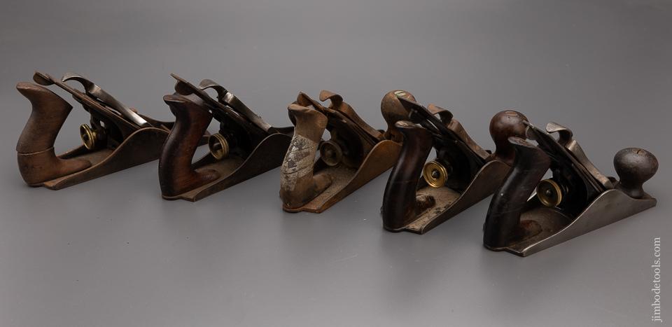 5 STANLEY No. 2 Smooth Planes for Restoration - 98064