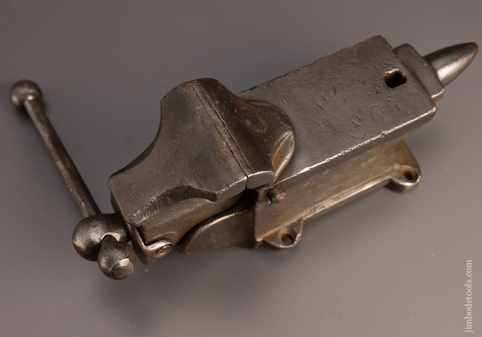 Rare 2 3/8 Inch CHENEY ANVIL & VISE CO. No. 10 Anvil Vise - 98254