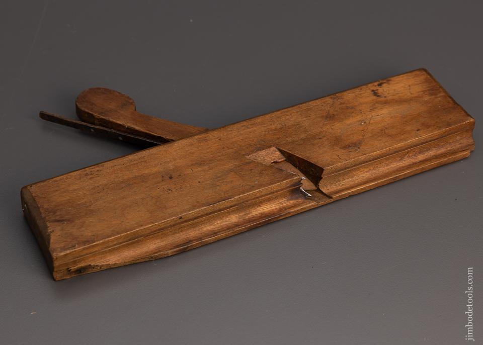 I. NICHOLSON 1/2 Inch Side Bead Moulding Plane 18th Century Yellow Birch - 98379