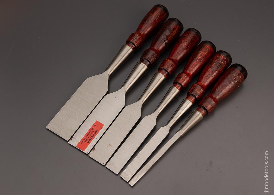 STANLEY No. 750 Chisel Set Mint in Box (6) No. 750 Chisels - 98779