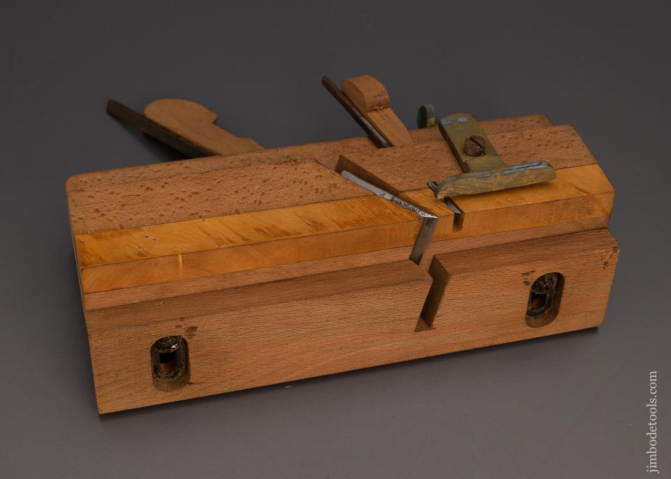 Dead Mint Unused Wooden Moving Filletster Plane by SALMEN - 98865