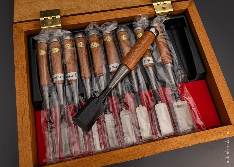 New Old Stock Set of 10 Japanese Chisels - 99089