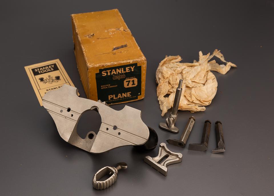 100% Complete STANLEY No. 71 Router Plane DEAD MINT in Original Box - 99245