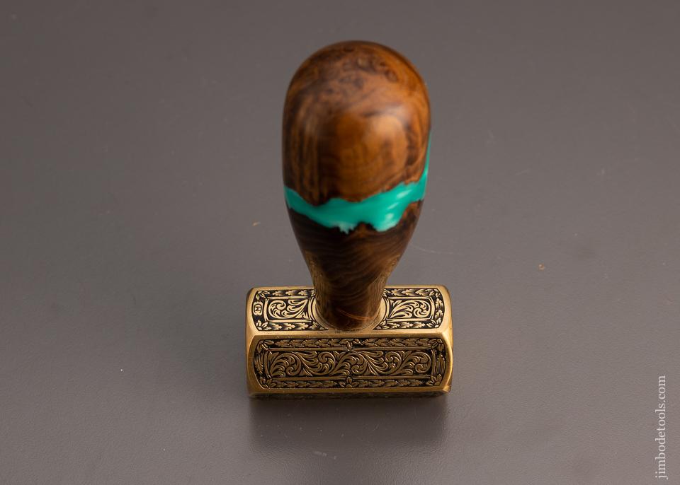 Drop Dead Stunning Engraved Brass Carver’s Mallet 1 Pound by MIKHAIL DAVYDOV - 99468