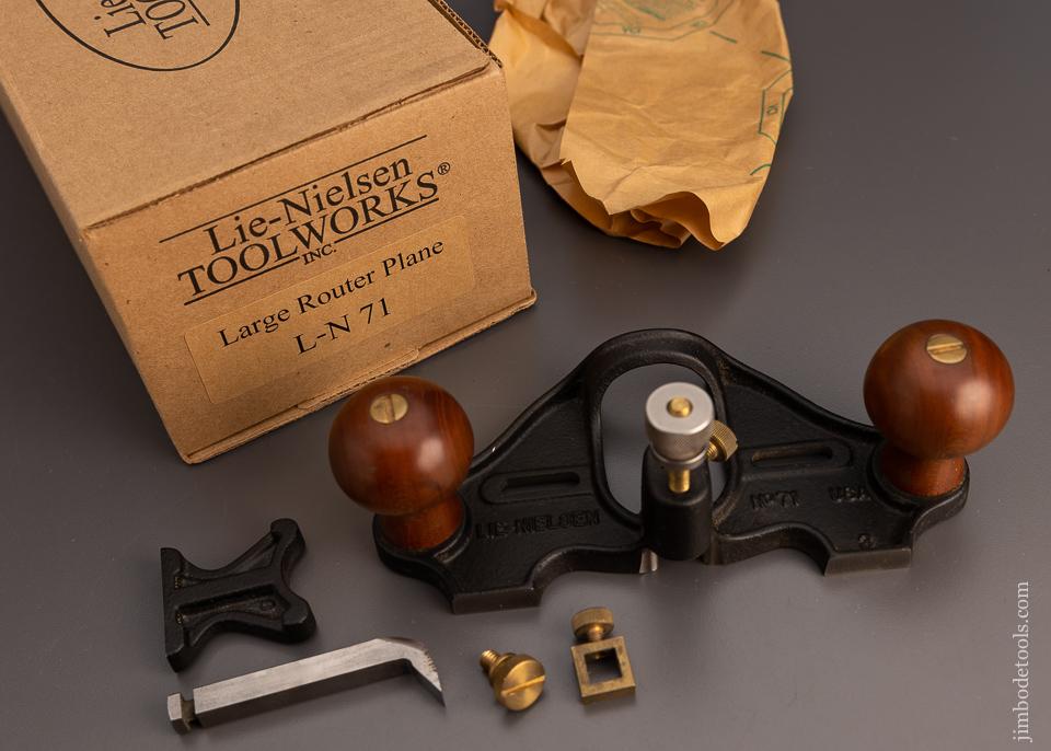 LIE NIELSEN No. 071 Router Plane Mint in Box - 99667