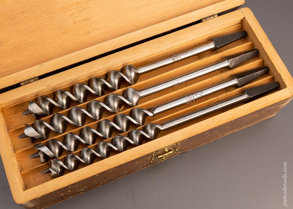 Extra Fine Complete Set of 13 RUSSELL JENNINGS Auger Bits in Original Three Tiered Box - 99699