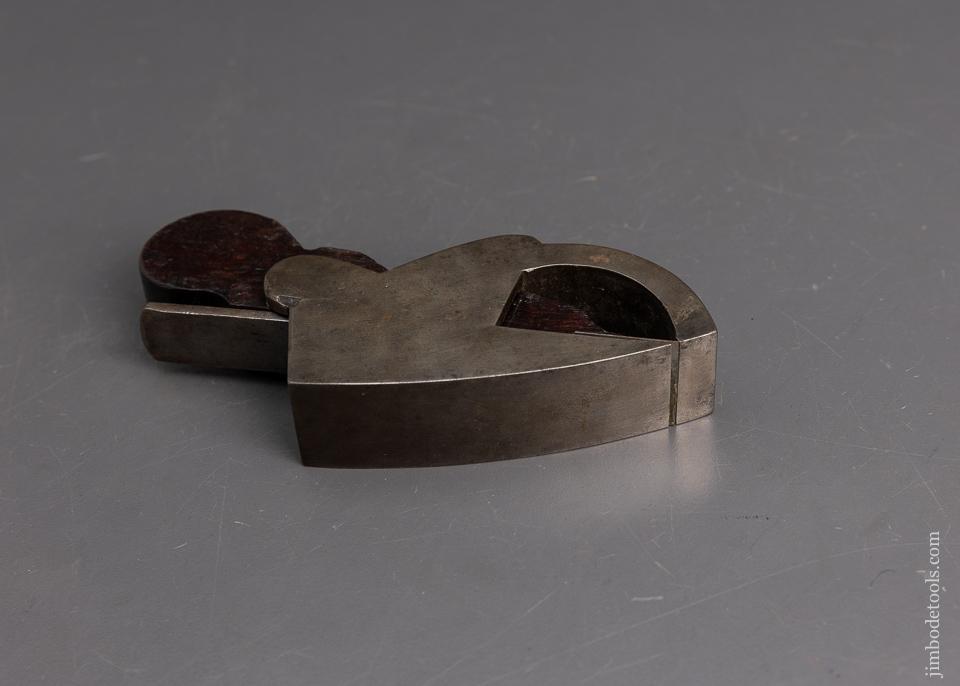 Unheard-Of Curved Bottom Bullnode Rabbet Plane - EXCELSIOR 95317