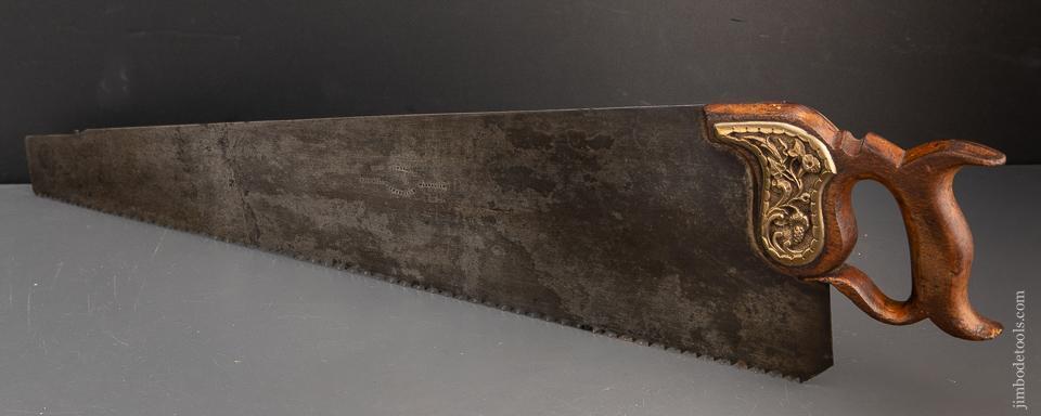 Fantastic COLVER BROS. Handsaw with Heavy Brass Escutcheon - EXCELSIOR 96182