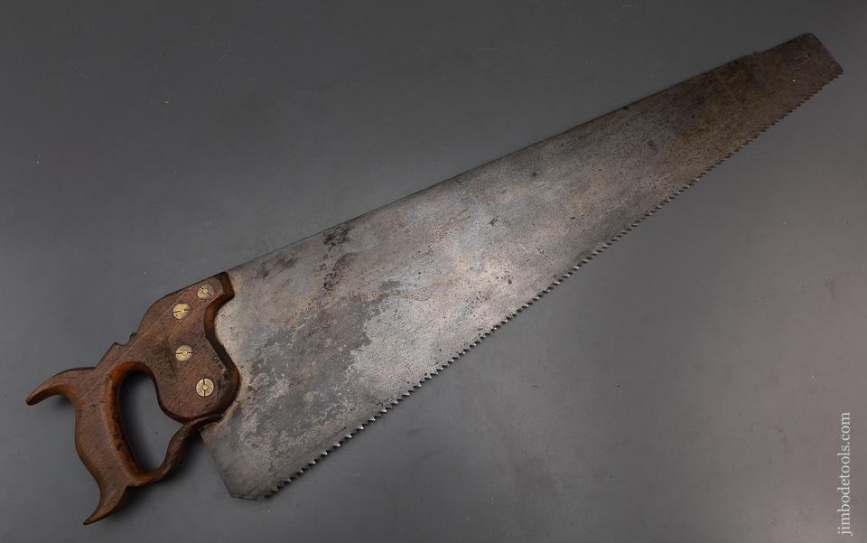 Fantastic COLVER BROS. Handsaw with Heavy Brass Escutcheon - EXCELSIOR 96182