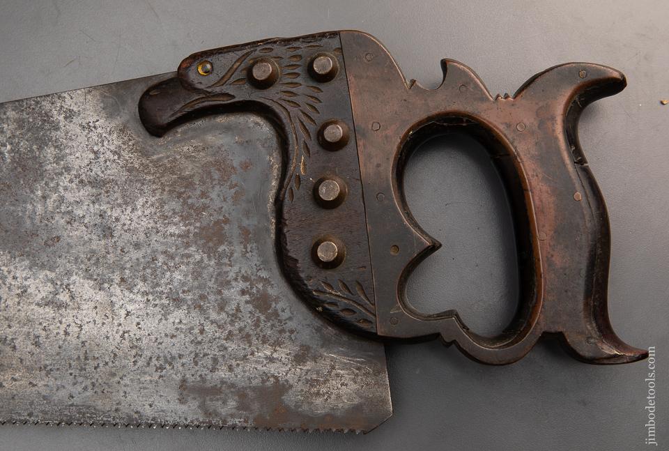 Rare EAGLE Saw! HENRY DISSTON No. 14 Hand Saw - EXCALIBUR 104
