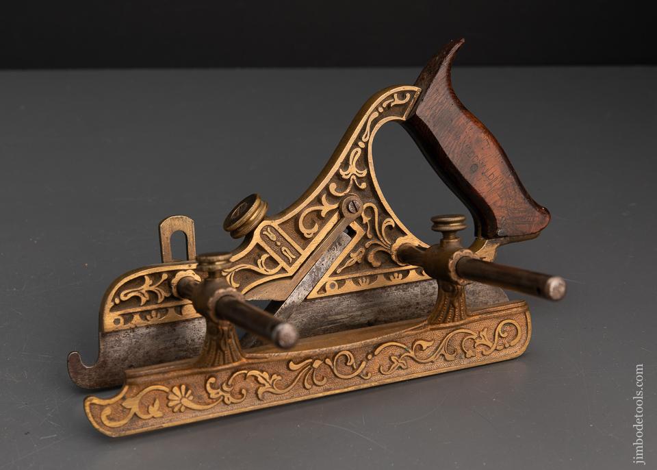 Perfect! MILLERS PATENT STANLEY No. 44 Gunmetal Plow Plane - EXCALIBUR 123