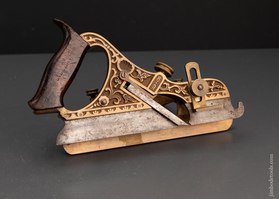 Perfect! MILLERS PATENT STANLEY No. 44 Gunmetal Plow Plane - EXCALIBUR 123