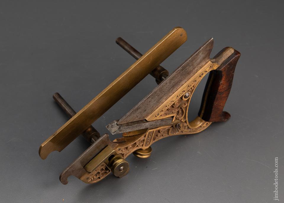 Perfect! MILLERS PATENT STANLEY No. 44 Gunmetal Plow Plane - EXCALIBUR 123
