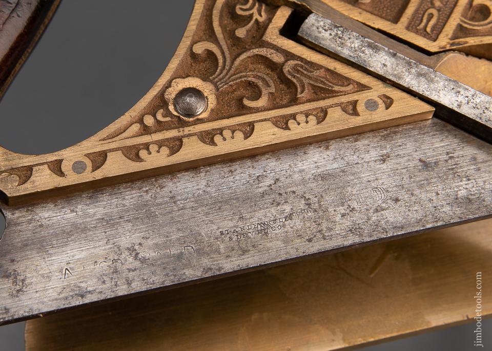 Perfect! MILLERS PATENT STANLEY No. 44 Gunmetal Plow Plane - EXCALIBUR 123