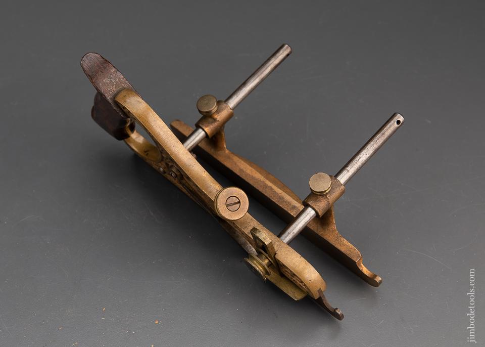 Perfect! MILLERS PATENT STANLEY No. 44 Gunmetal Plow Plane - EXCALIBUR 123