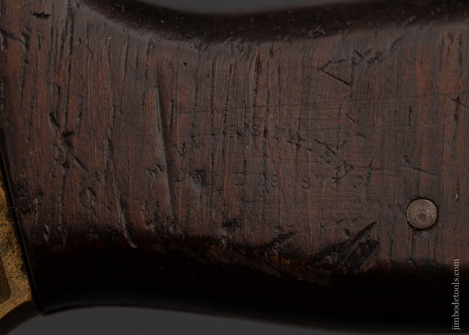 Gorgeous, Ornate STANLEY MILLERS PATENT No. 42 Gunmetal Plow Plane - 106512 - AS OF FEB 21