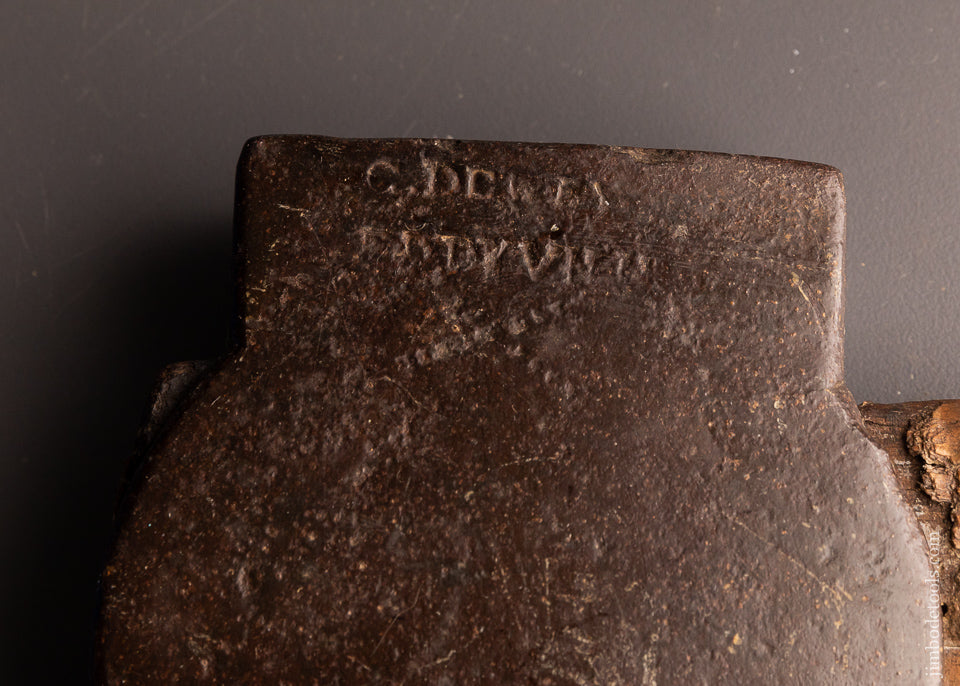 G. DEWEY EDDYVILLE (N.Y.) Offset Single Bevel Broad Axe - 103093
