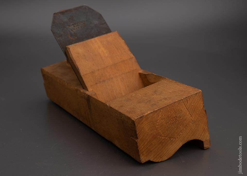 Superb 4 1/2 Inch Crown Moulding Plane by GOLDSMITH PHILA. Eagle Logo - EXCELSIOR 100755