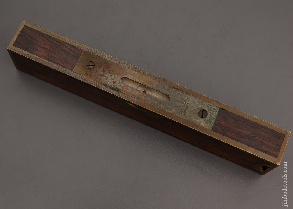 Crisp and Extra Fine Premium STRATTON BROS. 8 Inch Rosewood Level -  EXCELSIOR 101797
