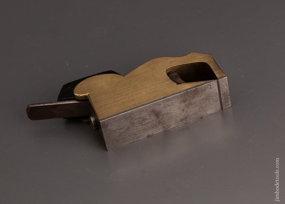 Like New Gunmetal NORRIS No. 27 Bullnose Shoulder Plane with Ebony Infill - EXCELSIOR 102742