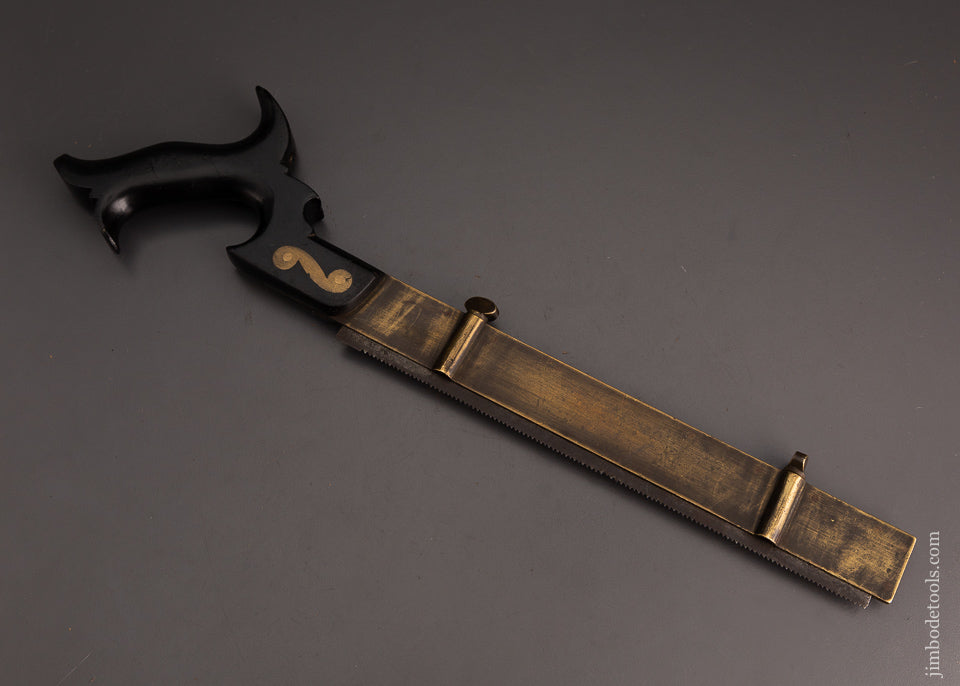 Astonishing Ebony & Brass Adjustable Instrument Maker’s Fret Saw - EXCELSIOR 103138