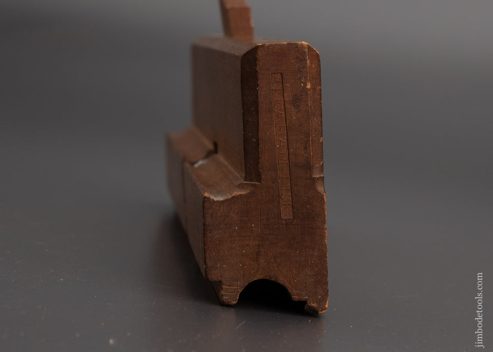 Mint 18th Century Yellow Birch Astragal Moulding Plane by ABRAHAM FISK 9 3/4 Inches - EXCELSIOR 103703