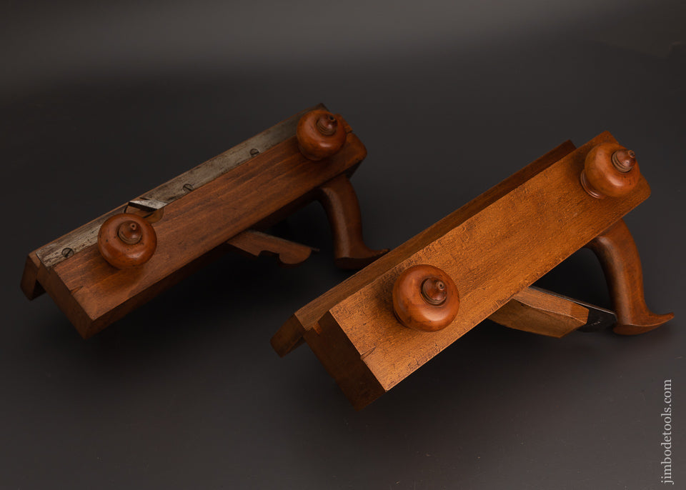 Mint Pair of Screw Arm Fenced Tongue & Groove Planes by JAMES MFG. CO. - EXCELSIOR 103812