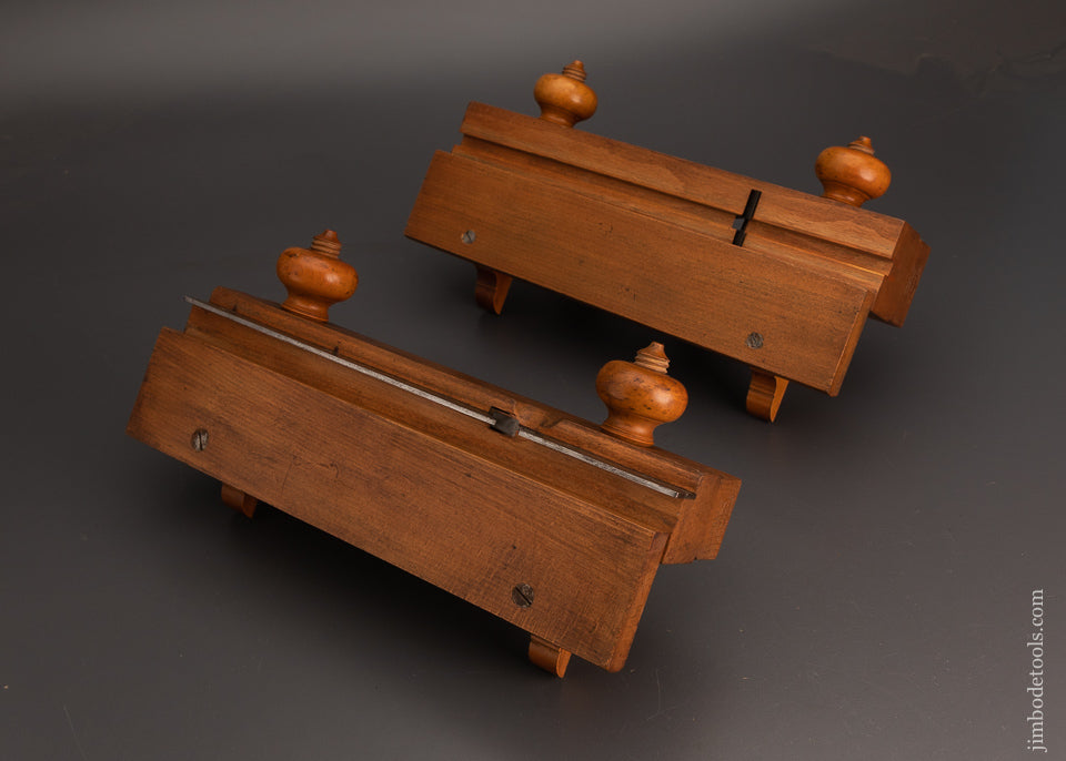 Mint Pair of Screw Arm Fenced Tongue & Groove Planes by JAMES MFG. CO. - EXCELSIOR 103812