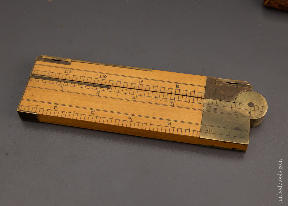 Gorgeous Solid Boxwood Clinometer Combination Tool with Compass - EXCELSIOR 104510