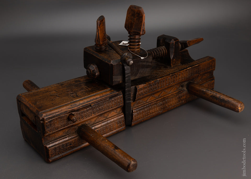 Spectacular Ornate Dated 1785 Decorated Spelk Plane - EXCELSIOR 106255