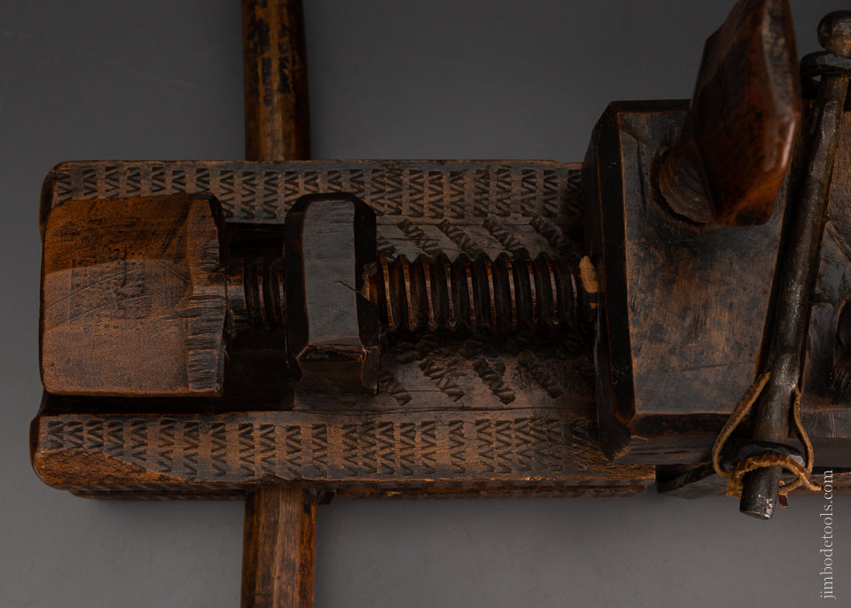Spectacular Ornate Dated 1785 Decorated Spelk Plane - EXCELSIOR 106255