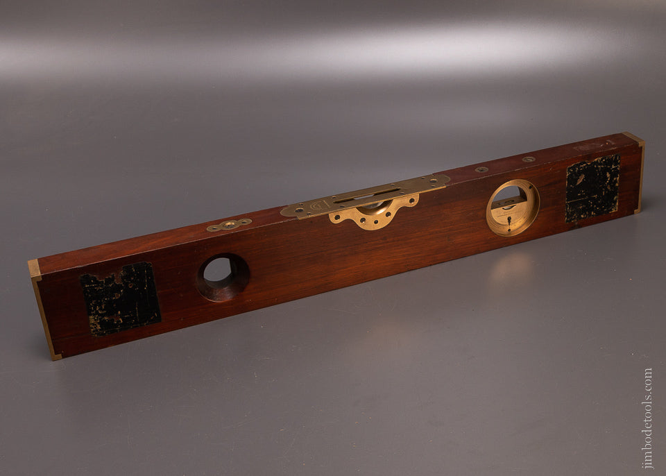 Spectacular L.L. DAVIS PATENT No. 13 Plumb, Level & Inclinometer with Both Paper Labels - EXCELSIOR 106700