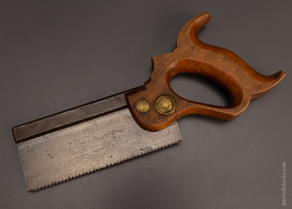 Spectacular Crisp 6 Inch Dovetail Saw by BAY ST. SAW MFG. CO. Spring Steel - EXCELSIOR 106905