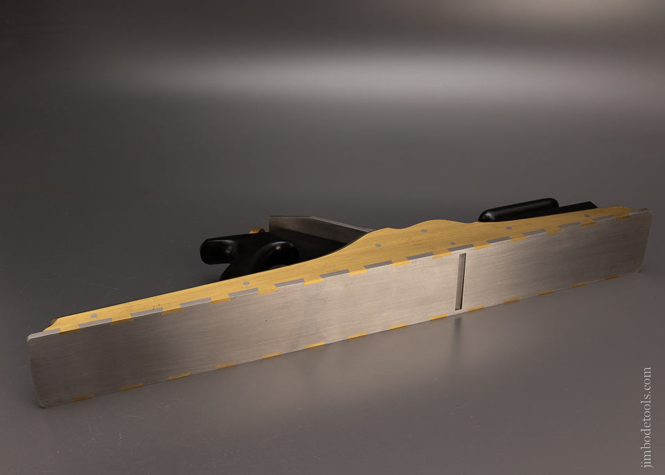 Spectacular Ebony Stuffed Gunmetal & Steel Dovetailed 24 Inch Jointer Plane by G. ENTWISTLE - EXCELSIOR 106907