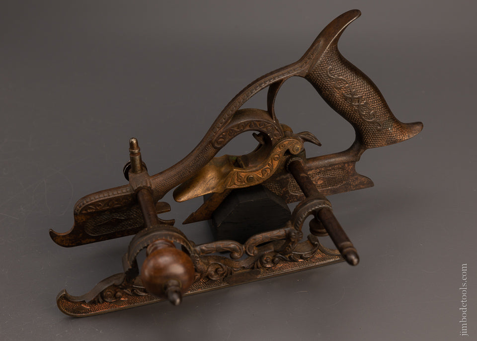 Magnificent MILLERS 1872 Patent No. 50 Ornate Plow Plane - EXCELSIOR 106940