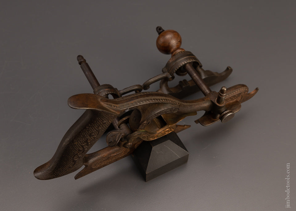 Magnificent MILLERS 1872 Patent No. 50 Ornate Plow Plane - EXCELSIOR 106940