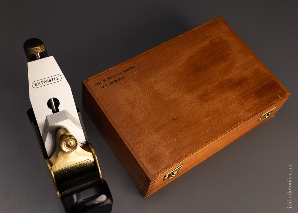 Drop Dead Stunning Dovetailed Gunmetal & Ebony No. A6 Smooth Plane by G. ENTWISTLE _ EXCELSIOR 106967