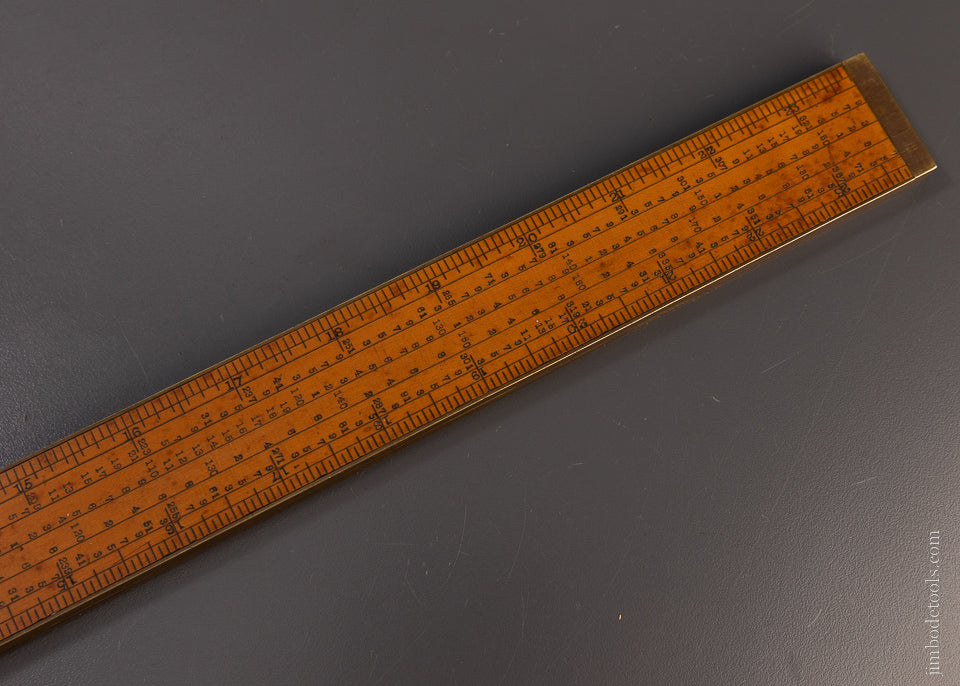 Spectacular CHAS. B. LONG PATENT Gear Cutting Rule by E.A. STEARNS - EXCELSIOR 107038